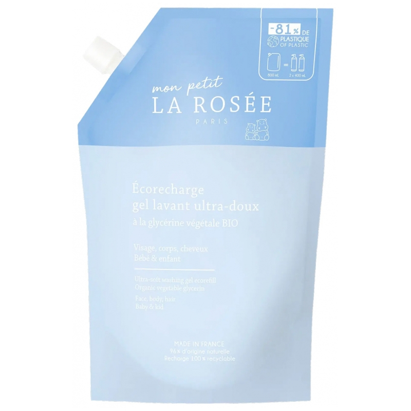 La Rosée Mon Petit Gel Lavant Ultra-Doux Éco-Recharge - 800 ml