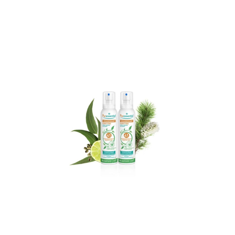  Puressentiel Assainissant Spray aux 41 huiles essentielles - 2X200ml