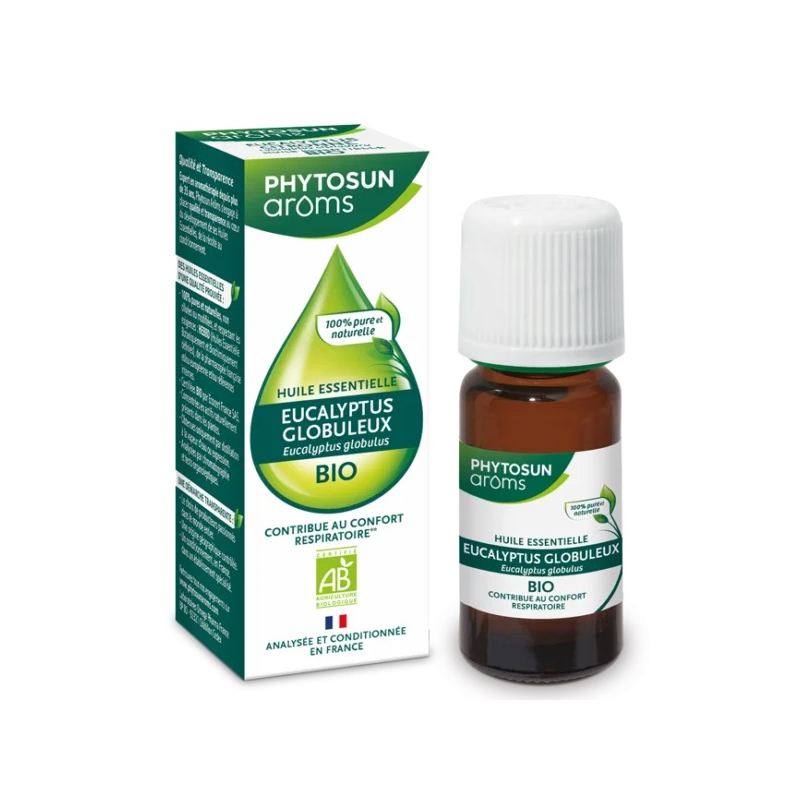 Phytosun Arôms Huile Essentielle Eucalyptus Globuleux (Eucalyptus globulus) Bio - 10 ml